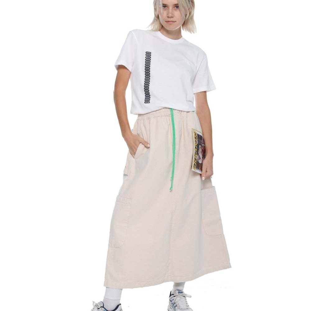 Meals Flour Ivory Maxi Skirt